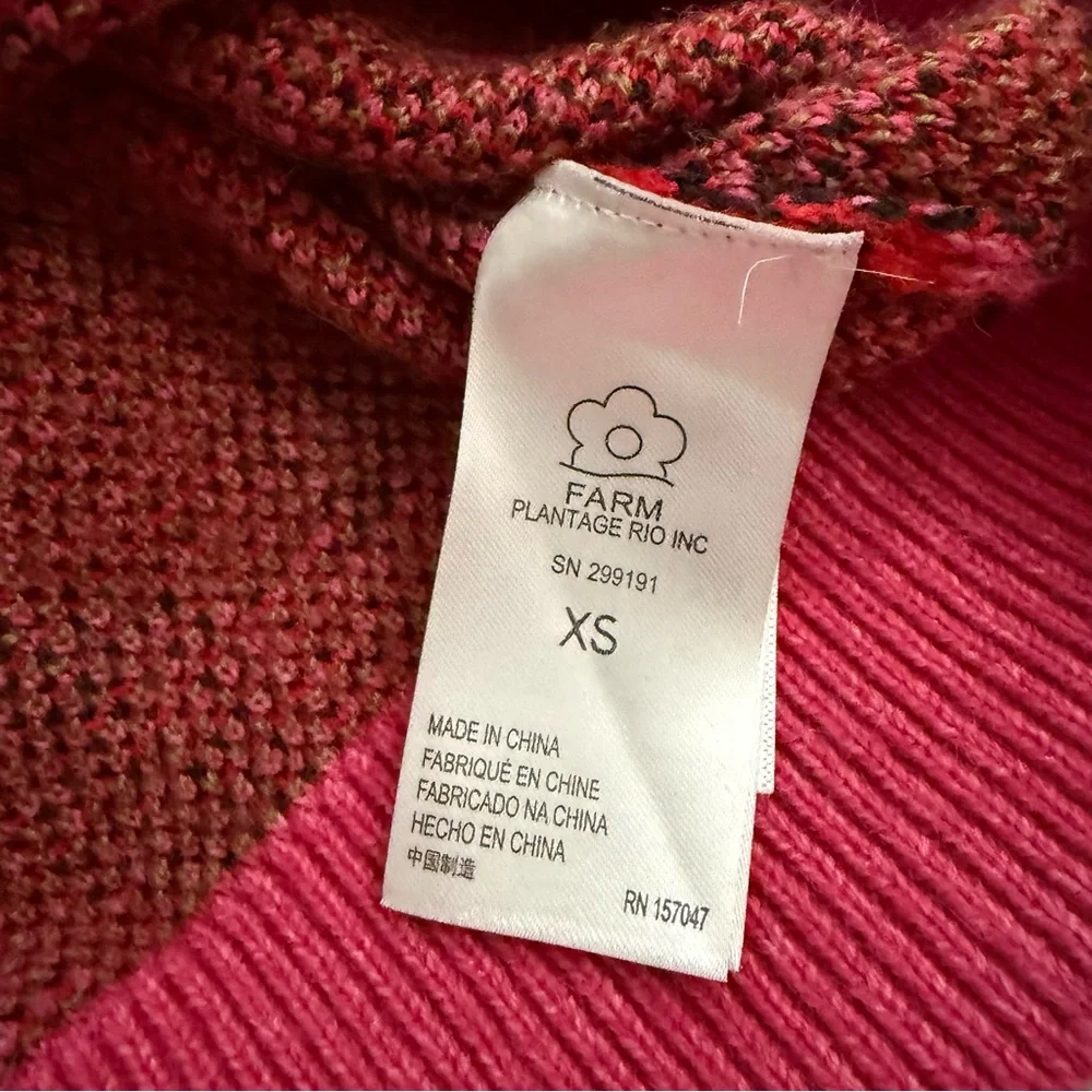 FARM Rio Pink and Blue Strawberry Cardigan - Picture 7 of 9